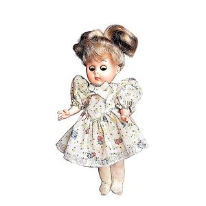 Vintage Ginny a Vogue Doll 1984 by Dakin EUC comes w dress and stockings 7.5”